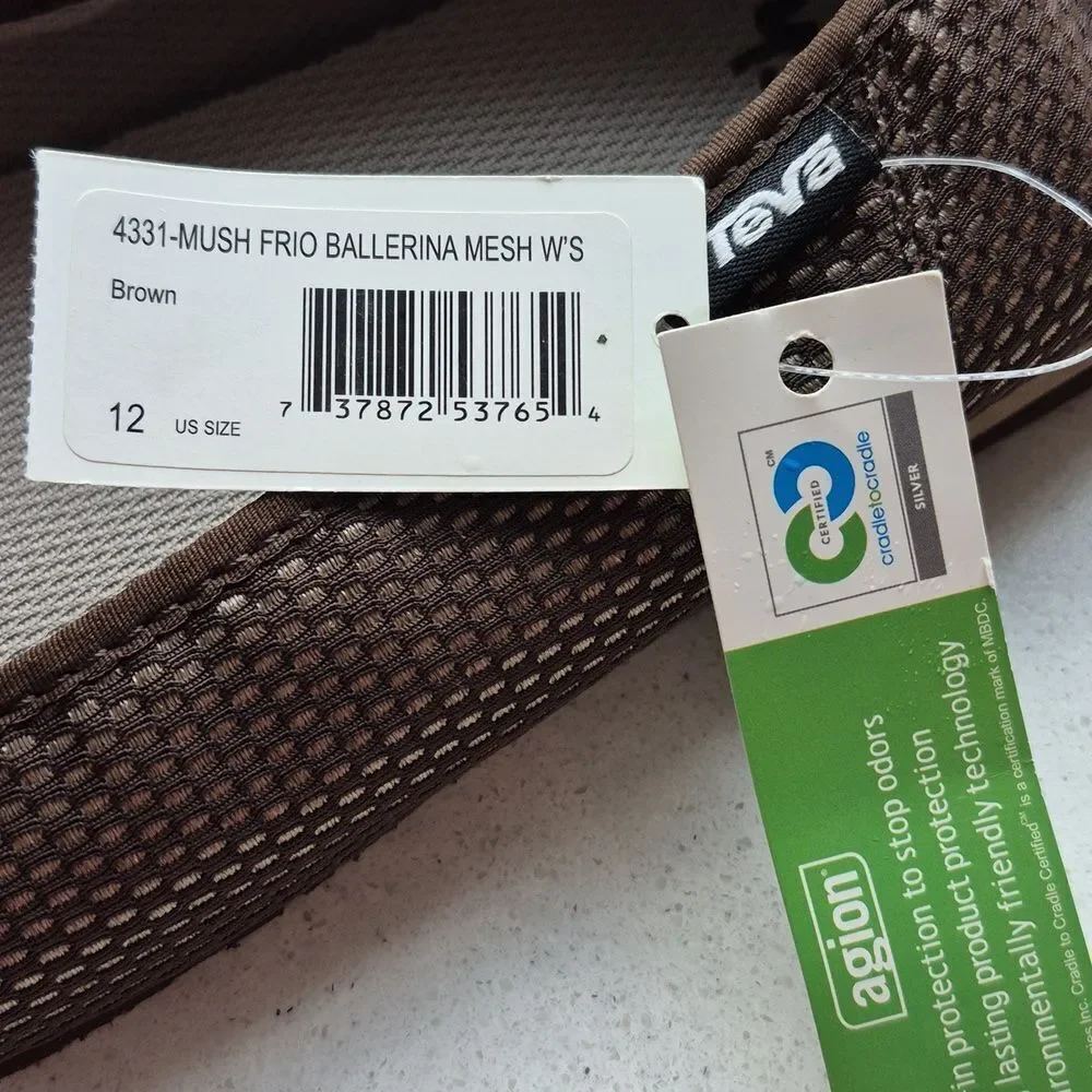 Teva Mush Women's 12 Brown Frio Flats - New